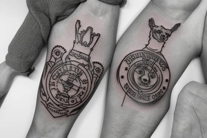 Dogtag with namens Helena and Henry. tattoo idea