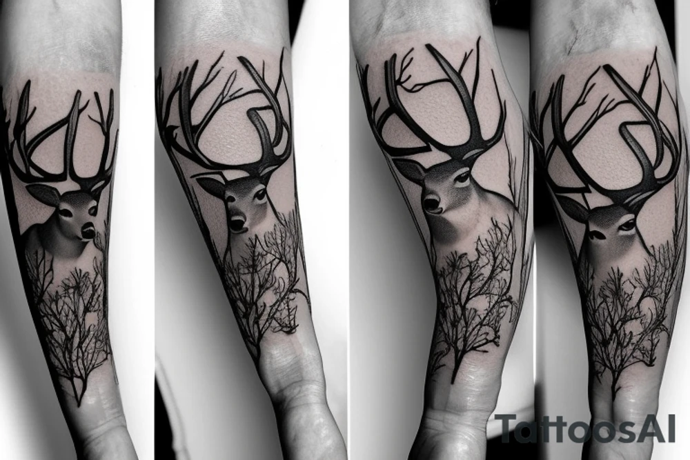 A deer tattoo idea