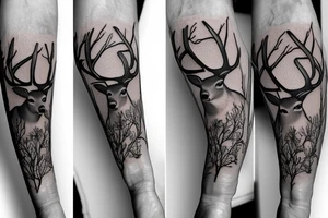 A deer tattoo idea