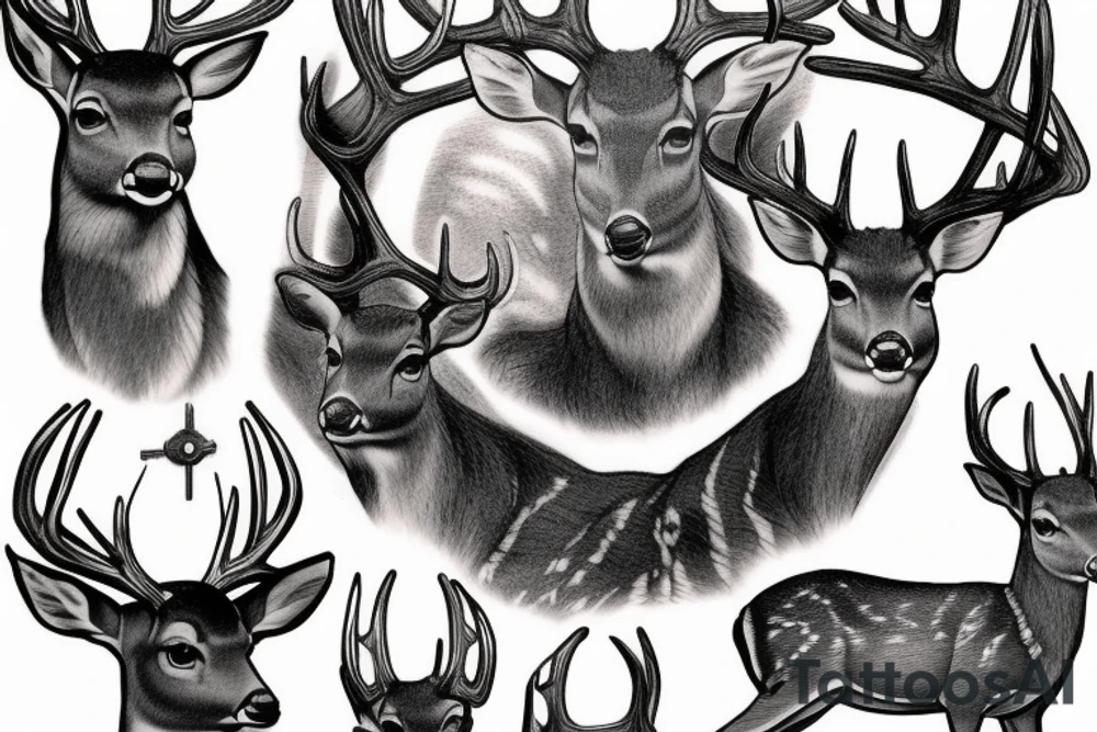 A deer tattoo idea