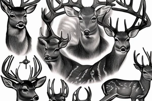 A deer tattoo idea