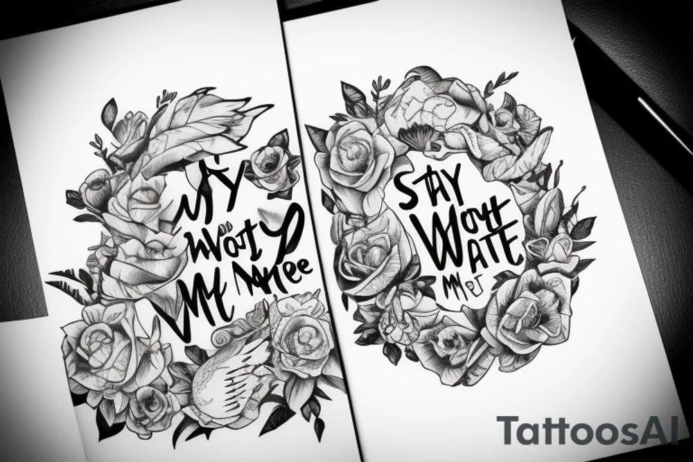 Stay with me - rise with me. tattoo idea