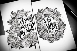 Stay with me - rise with me. tattoo idea