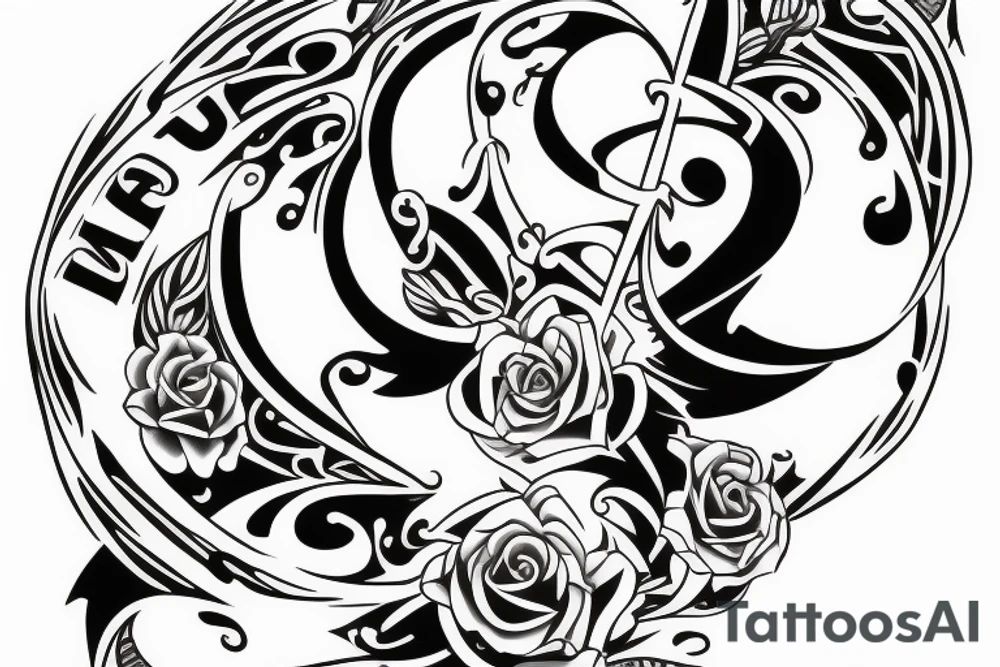 Bipolar symbol on inner forearm tattoo idea