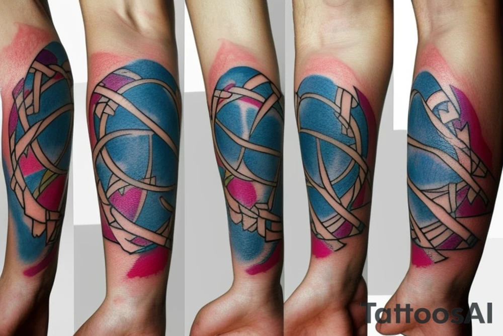 Bipolar symbol on inner forearm tattoo idea