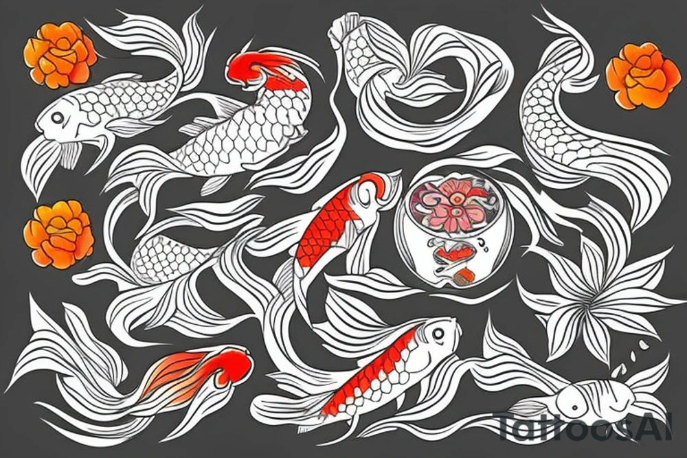 Koi Fish tattoo idea