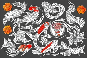 Koi Fish tattoo idea