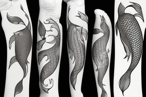 Koi Fish on arm tattoo idea