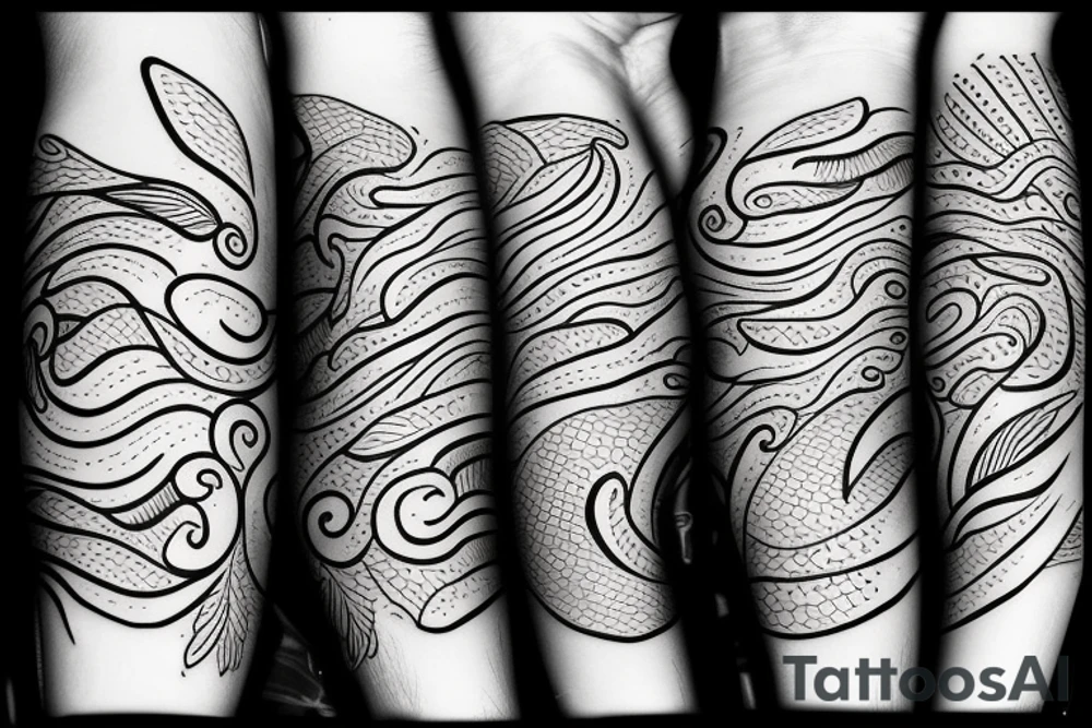 Koi Fish on arm tattoo idea