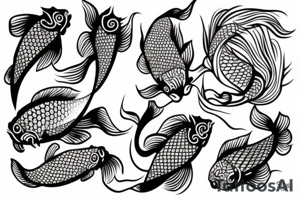 Koi Fish on arm tattoo idea