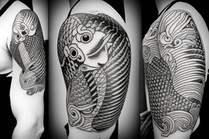 Koi Fish on arm tattoo idea