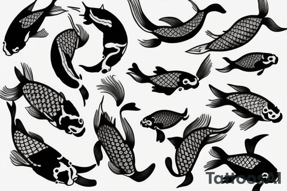 Koi Fish on arm tattoo idea