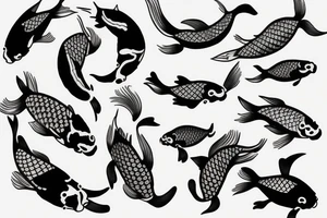 Koi Fish on arm tattoo idea