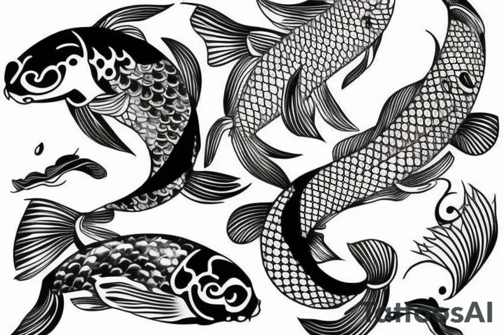Koi Fish on arm tattoo idea