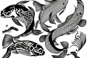Koi Fish on arm tattoo idea