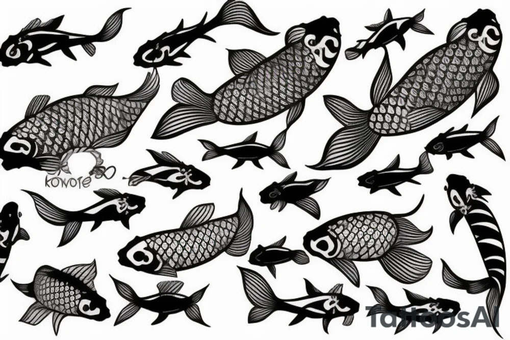 Koi Fish on arm tattoo idea