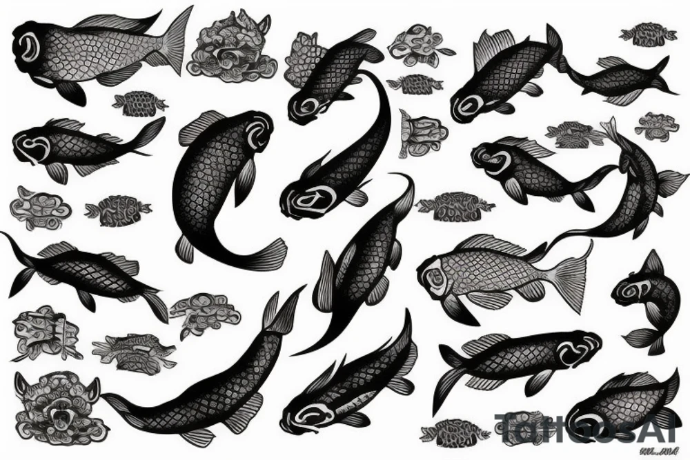 Koi Fish on arm tattoo idea