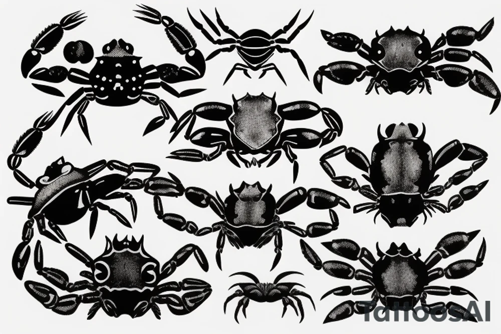 Mud crab tattoo idea