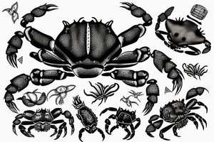 Mud crab tattoo idea