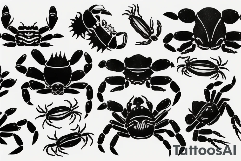 Mud crab tattoo idea