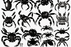 Mud crab tattoo idea