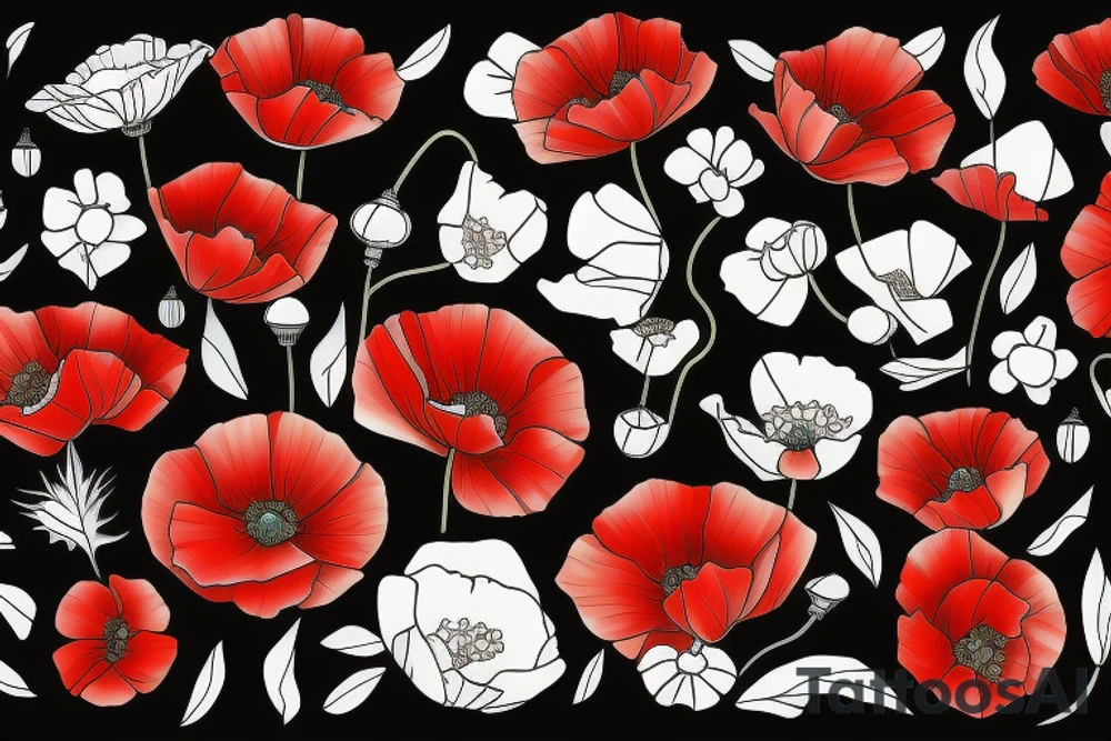 Poppies tattoo idea