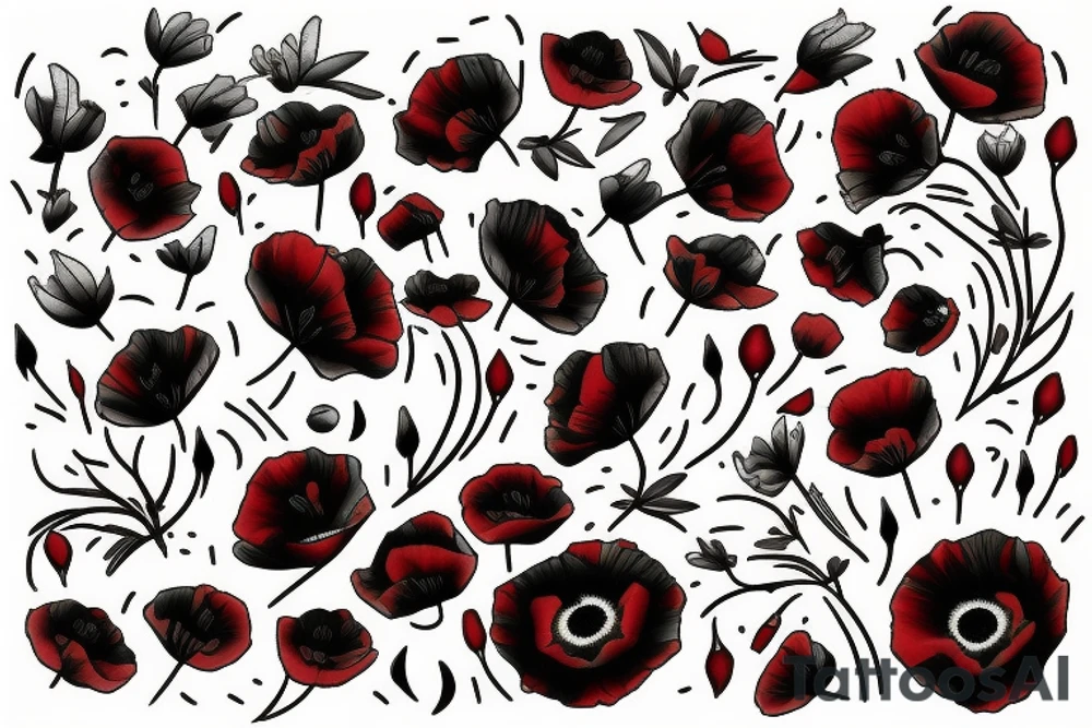 Poppies tattoo idea