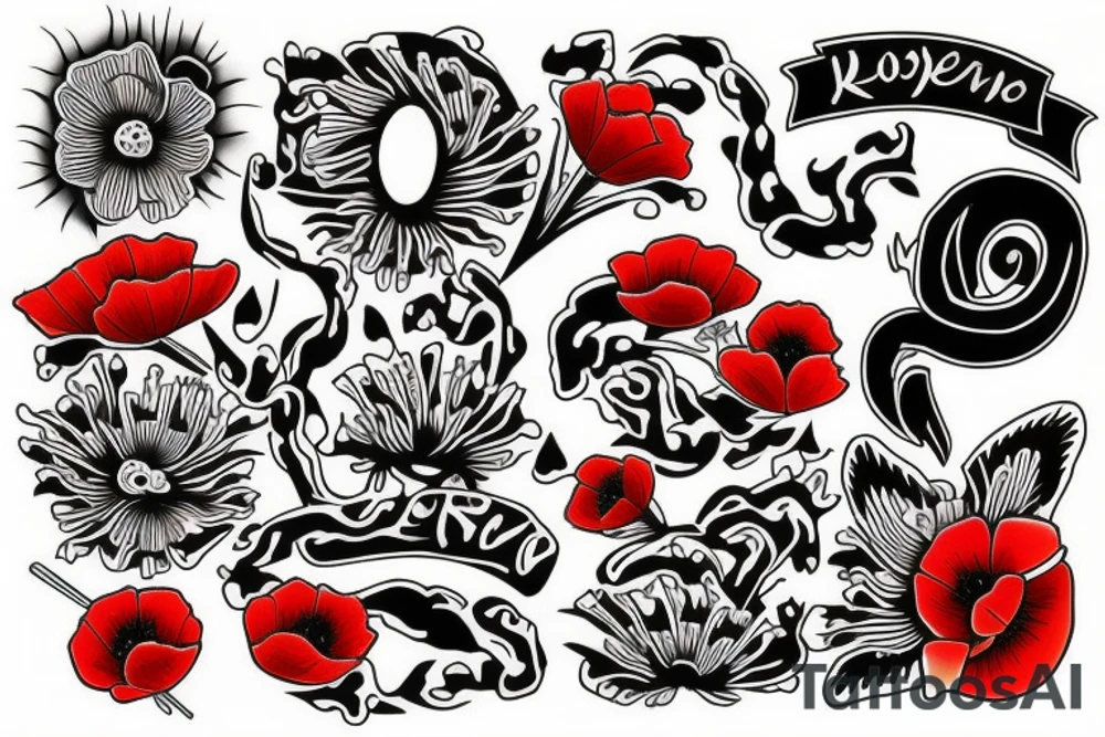 Poppies tattoo idea