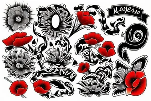 Poppies tattoo idea