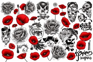Poppies tattoo idea