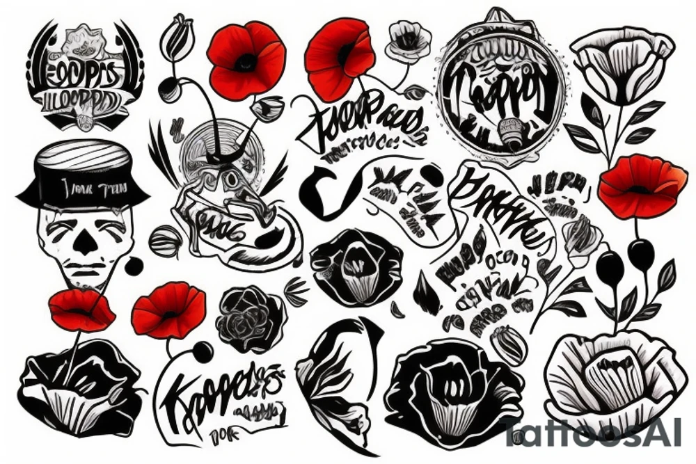 Poppies tattoo idea