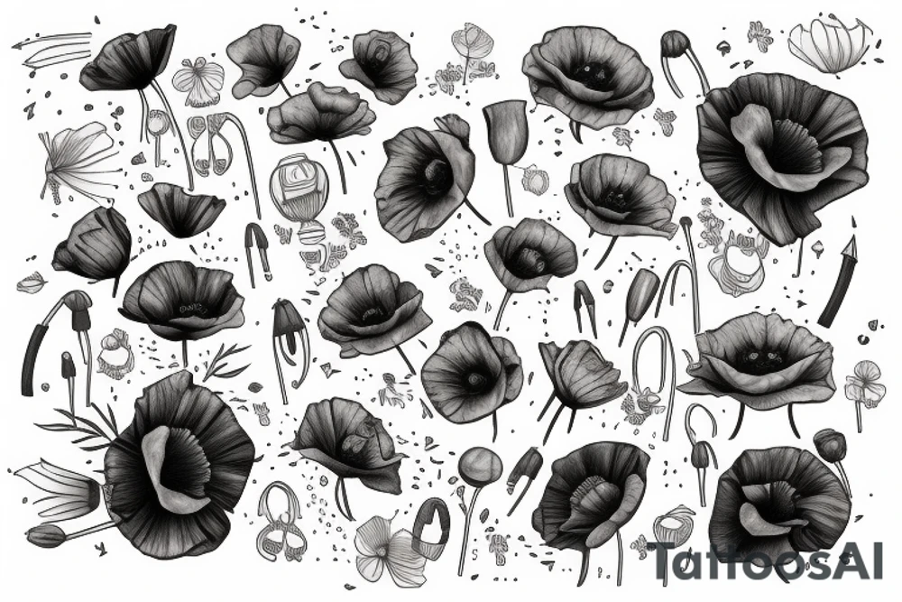 Poppies tattoo idea