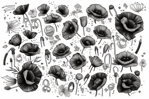 Poppies tattoo idea
