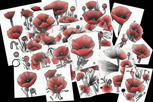 Poppies tattoo idea