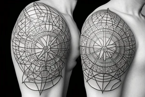 Isles of Scilly in compass Lithuania tattoo idea