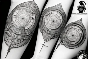 Isles of Scilly in compass Lithuania tattoo idea