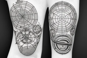 Isles of Scilly in compass Lithuania tattoo idea