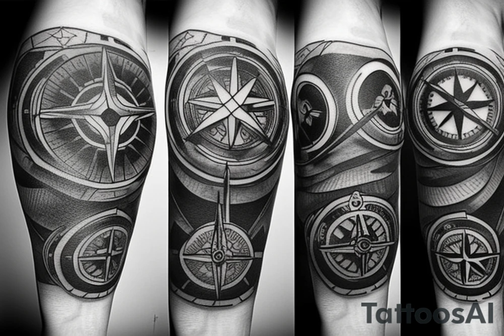 Compass tattoo idea