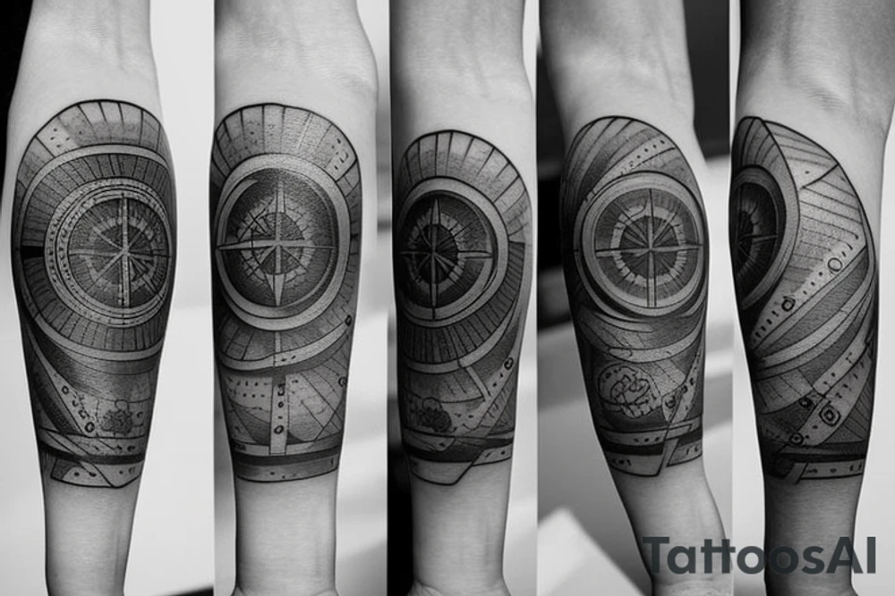 Compass tattoo idea