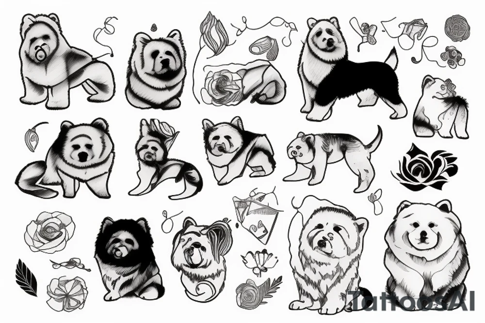 chowchow tattoo idea