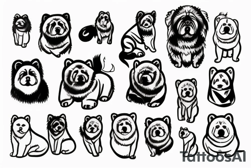 chowchow tattoo idea