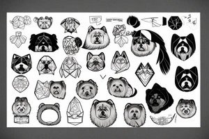 chowchow face tattoo idea
