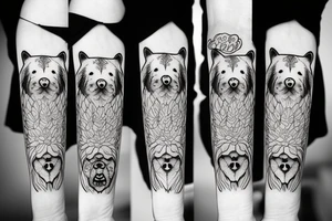 chowchow face tattoo idea