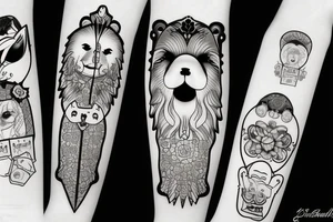 chowchow face tattoo idea