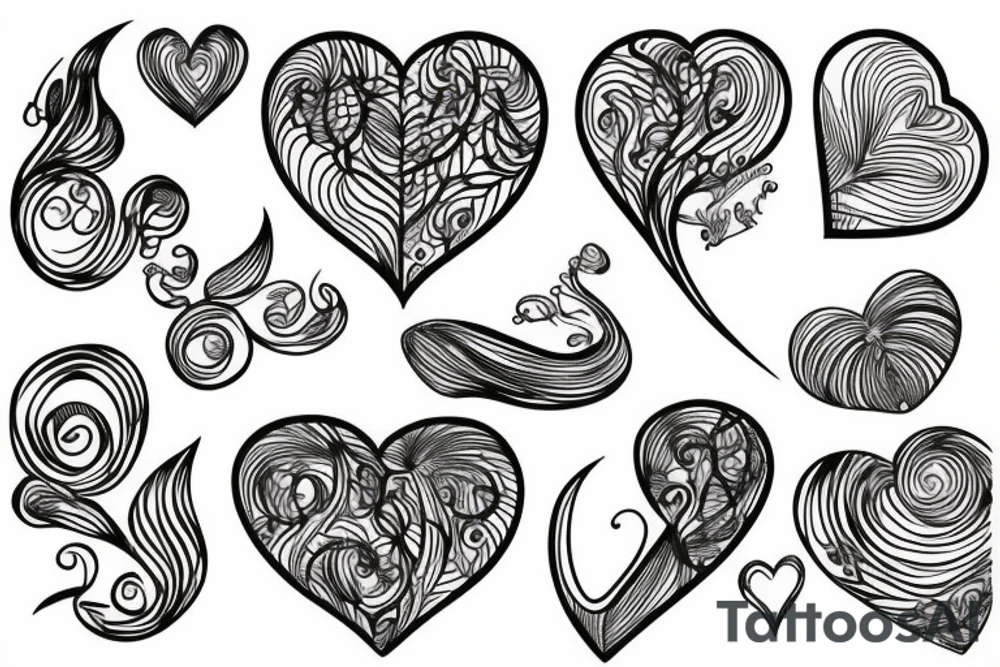 heartbeatline nature tattoo idea