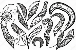 heartbeat-line nature tattoo idea
