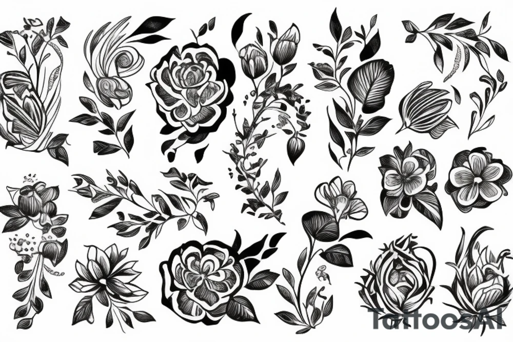 Flower tattoo idea