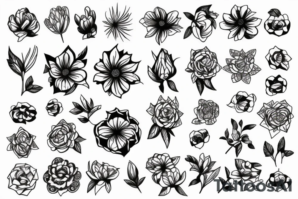 Flower tattoo idea
