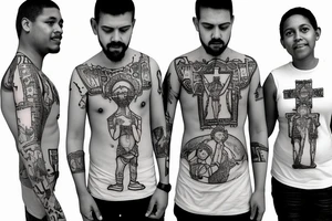 |Cristo rei of Dili
 with 2 parents walking up stairs with their little boy in the middle


sleeve tattoo idea
