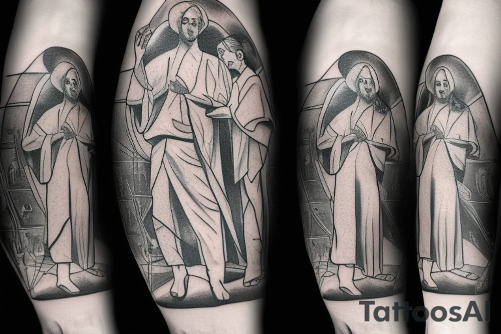|Cristo rei of Dili
 with 2 parents walking up stairs with their little boy in the middle


sleeve tattoo idea